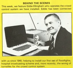 Eddie Ellingham Behind the Scenes March 1981