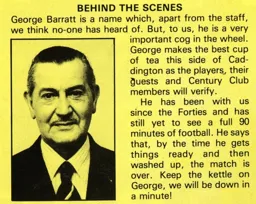 George Barratt Behind the Scenes April 1981