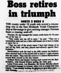 Les Shannon Becomes County Boss 1987