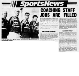 New Coaches Appointed January 1990