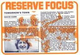 David Carr Feature 1974