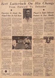Bert Lutterloch Beds And Herts Evening Telegraph Article 1939