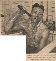 John Nelson Has A Sea Water Bath 1938